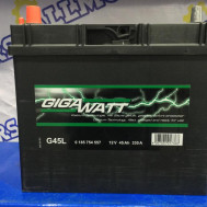 Аккумулятор GigaWatt G45L (45 Ah)